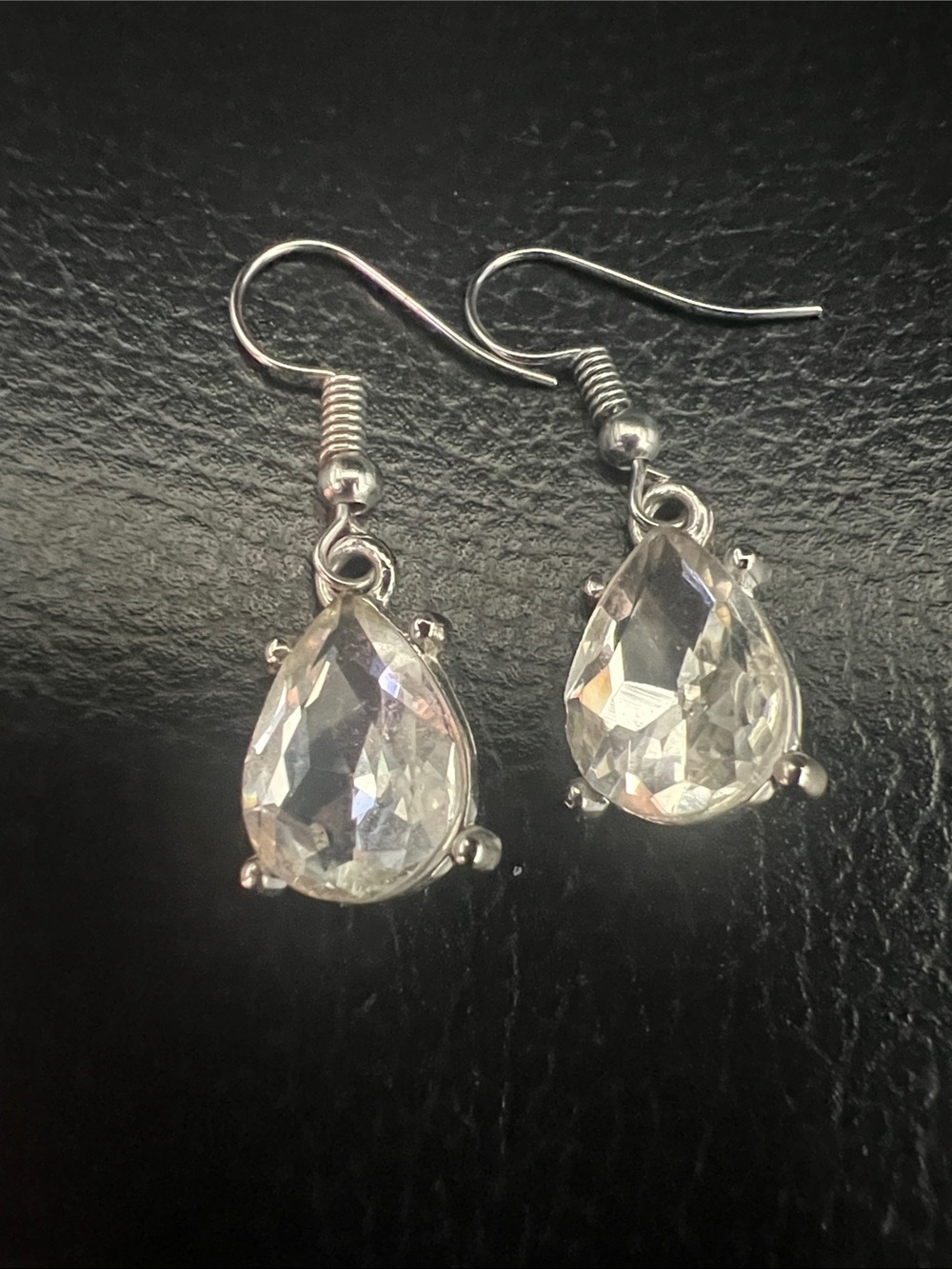 Elegant Silver Teardrop Earrings